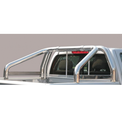 Roll Bar Acero Inox 2 Tubos Mitsubishi L200 Club Cab 10/15 ø76  Misutonida Italia
