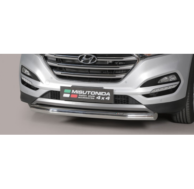Protector Paragolpes Delantero Acero Inox Hyundai Tucson 15>   Misutonida