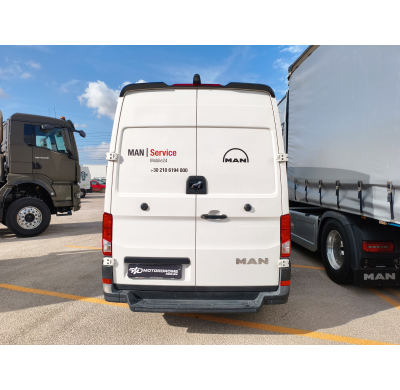 Aleron de techo V.1 Dos puertas traseras Volkswagen Crafter Mk2 Techo alto H2 / MAN TGE Techo alto H2 (2017-) Motordrome