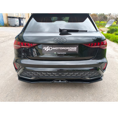 Splitter trasero Audi A3 S-Line 8Y Facelift Sportback (2024-) Motordrome