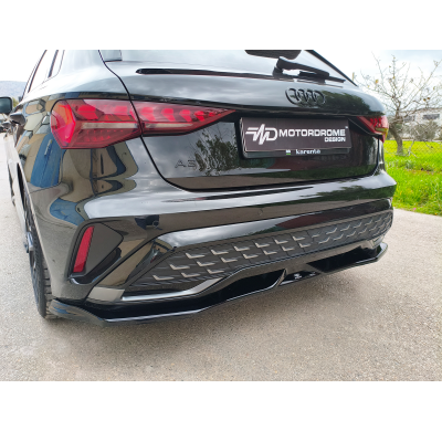 Splitter trasero Audi A3 S-Line 8Y Facelift Sportback (2024-) Motordrome