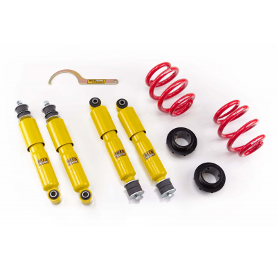 Kit roscado MTS TECHNIK Street Gold Volkswagen TRANSPORTER T4 Bus (70/7D)  Año: 09/90 - 06/03 Con TUV  SIN Copelas parte delante