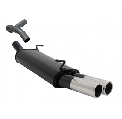 Escape Deportivo 2 X 76mm M-Design - Seat Ibiza  Typ:6l 1.2 12v / 1.4 16v / 1.9 Tdi 100 - 130 Ps Bj. 2002 - 2008