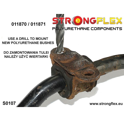 SILENTBLOCK Alfa Romeo Spider Spider (05-10) JUEGO DE CASQUILLOS DE BARRA ESTABILIZADORA TRASERA STRONGFLEX 2 Unidades