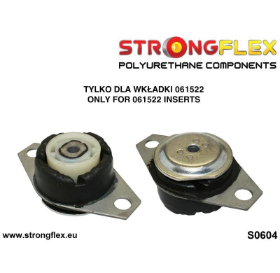 SILENTBLOCK Fiat Seicento 98-08 Todos modelos INSERTOS DE MONTAJE DE MOTOR FLEX RESISTENTES SPORT