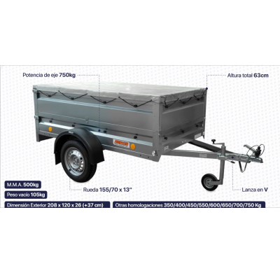 Remolque Neptun Pratik Complet