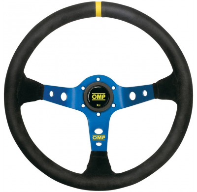 VOLANTE OMP CORSICA ANTE 350MM NEGRO BRAZOS AZUL