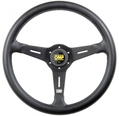 VOLANTE OMP SAND PIEL 380MM NEGRO