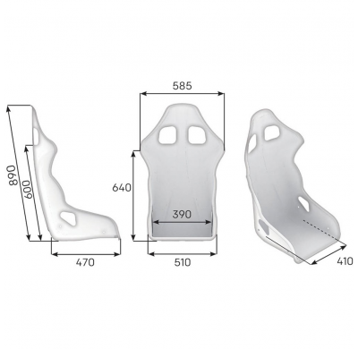 ASIENTO RACING OMP TRS FIA 8855-1999 NEGRO