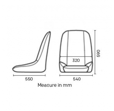 ASIENTO OMP VINTAGE SILVERSTONE NEGRO