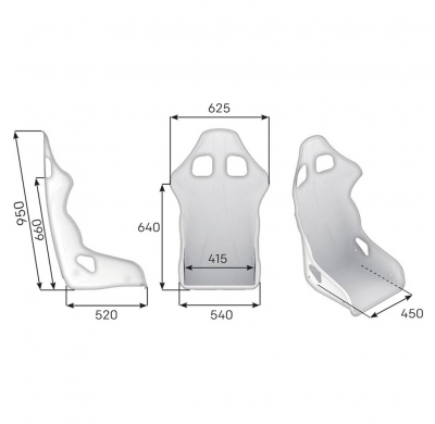 ASIENTO RACING OMP TRS XL FIA 8855-1999 NEGRO