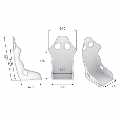 ASIENTO RACING OMP TRS-X FIA 8855-1999 NEGRO