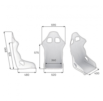 ASIENTO RACING OMP CHAMP-R FIA 8855-1999 NEGRO