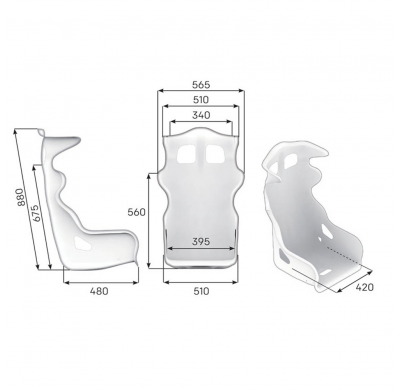 ASIENTO RACING OMP RS-PT2 FIA 8855-1999 NEGRO