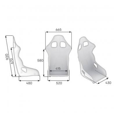 ASIENTO RACING OMP WRC XL FIA 8855-1999 NEGRO