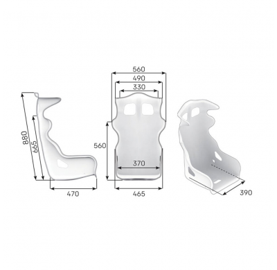 ASIENTO RACING OMP HTE CARBONO FIA 8855-1999 NEGRO