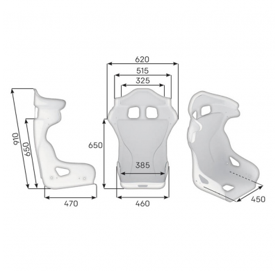 ASIENTO RACING OMP HRC-D FIA 8855-1999 NEGRO TALLA L