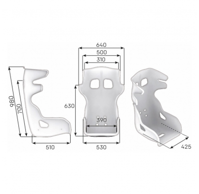 ASIENTO RACING OMP HTE EVO XL VTR FIA 8855-2021NEGRO