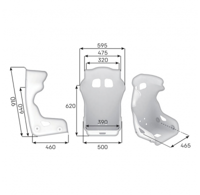 ASIENTO RACING OMP HTC VTR CARBONO - FIA 8855-2021 NEGRO