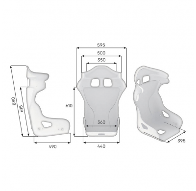 ASIENTO RACING OMP HRC ONE LITE FIA 8862-2009 NEGRO
