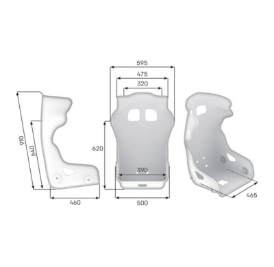 HTC ONE SEAT TALLA M FIA 8862-2009 BRACKETS NOT INCLUDED