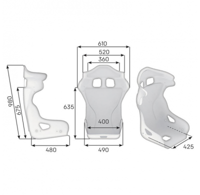 ASIENTO BAQUET FIA OMP HRC AIR XL
