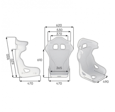BAQUET OMP HRC-R FIBERGLASS HA/793