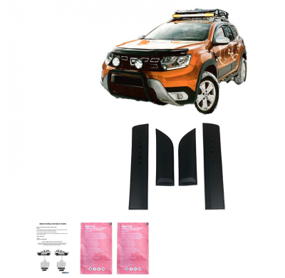 Revestimiento de carrocería Oneway apto para Dacia Duster II 2018-2024 - Negro mate
