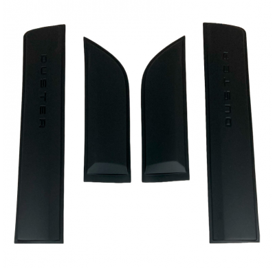 Revestimiento de carrocería Oneway apto para Dacia Duster II 2018-2024 - Negro mate