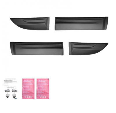 Revestimiento de carrocería Oneway apto para Mitsubishi L200 Triton 4 2007-2014 - Negro mate