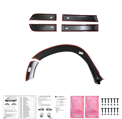 Kit de carrocería completo Oneway compatible con Dacia Duster I 2010-2017 - Negro mate