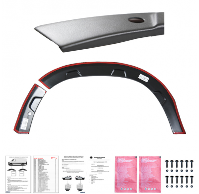 Kit de carrocería completo Oneway compatible con Dacia Duster II 2018-2024 (Offroad) - Negro mate