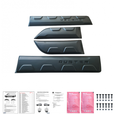 Kit de carrocería completo Oneway compatible con Dacia Duster II 2018-2024 (Offroad) - Negro mate