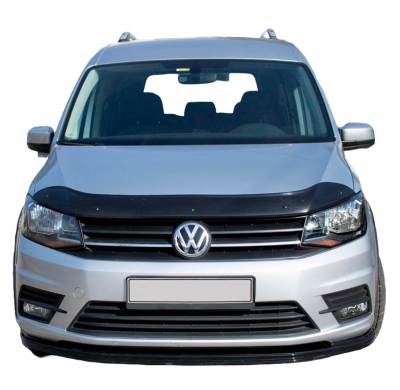 Protector de capó Oneway apto para Volkswagen Caddy MK4 2015-2020 - Negro brillante