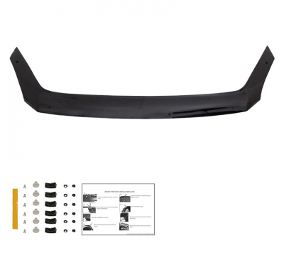 Protector de capó Oneway apto para Volkswagen Crafter MK1 y MK1 Facelift 2006-2016 - Negro brillante