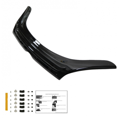 Protector de capó Oneway apto para Fiat Doblo 2.ª generación Facelift 2015-2020 - Negro brillante