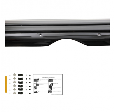 Protector de capó Oneway apto para Fiat Doblo 2.ª generación Facelift 2015-2020 - Negro brillante