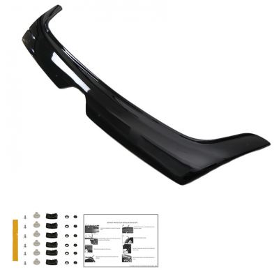 Protector de capó Oneway apto para Renault Master 3.ª generación Facelift 2014-2018 - Negro brillante