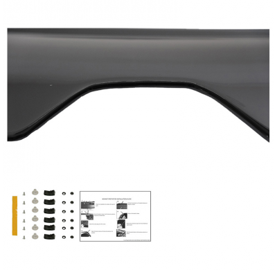 Protector de capó Oneway apto para Renault Master 3.ª generación Facelift 2014-2018 - Negro brillante