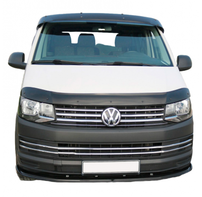 Protector de capó Oneway compatible con Volkswagen Transporter T6/T6.1 2015-2022 - Negro brillante
