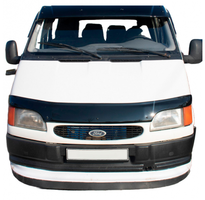 Protector de capó Oneway apto para Ford Transit MK5 1993-2002 - Negro brillante