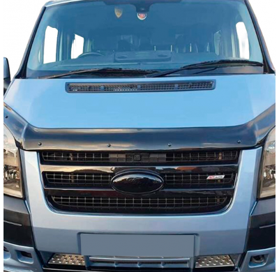 Protector de capó Oneway apto para Ford Transit MK7 2006-2014 - Negro brillante