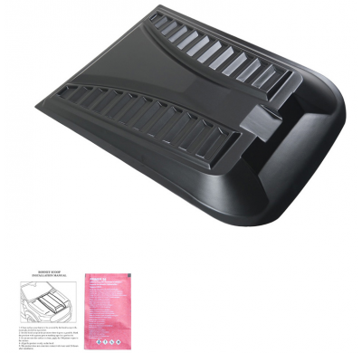 Toma de aire de capó unidireccional compatible con Nissan Navara NP300 (D23) 2014-2021 - Versión 3 - Negro mate