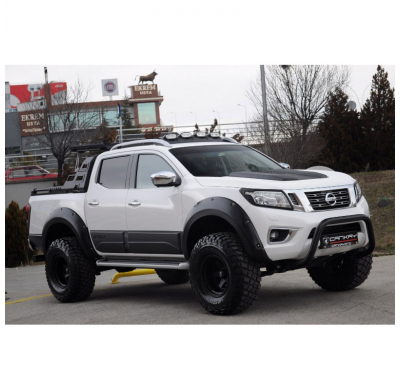 Pasos de rueda Oneway aptos para Nissan Navara NP300 (D23) 2014-2017 - Negro mate