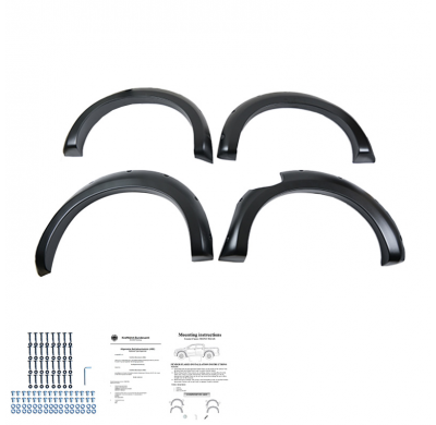 Pasos de rueda Oneway aptos para Nissan Navara NP300 (D23) 2014-2017 - Negro mate