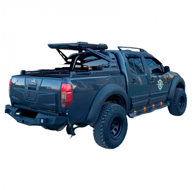 Pasos de rueda Oneway aptos para Nissan Navara D40 2005-2010 - Negro mate