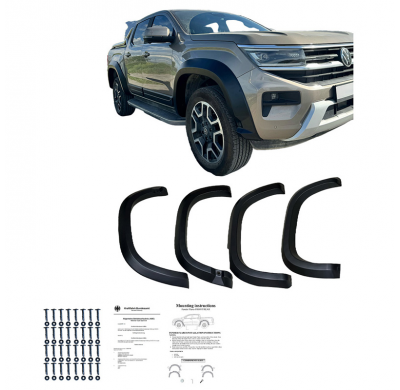 Pasos de rueda Oneway aptos para Volkswagen Amarok MK2 2022- - Negro mate