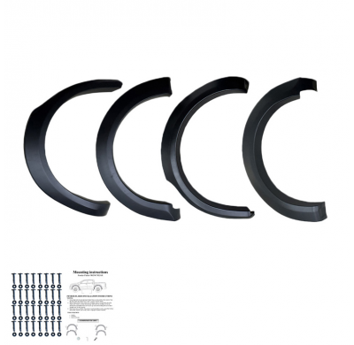 Pasos de rueda Oneway aptos para Mercedes Sprinter W907 2018- - Negro mate