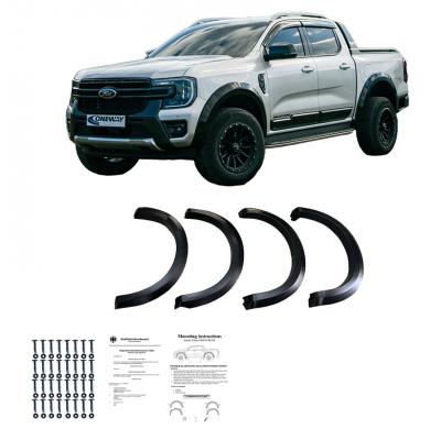 Pasos de rueda Oneway aptos para Ford Ranger T9 2022- - Negro mate