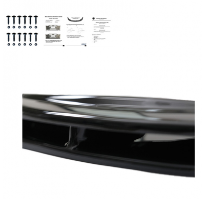 Spoiler delantero Oneway apto para Ford Transit Custom MK1 2012-2018 - Negro brillante